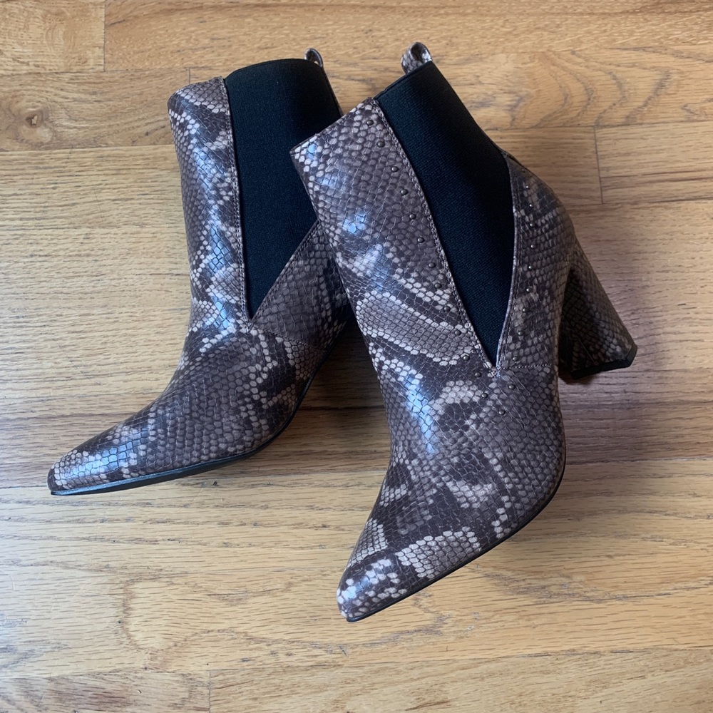 Vintage Havana Ellen snakeskin Embossed Bootie